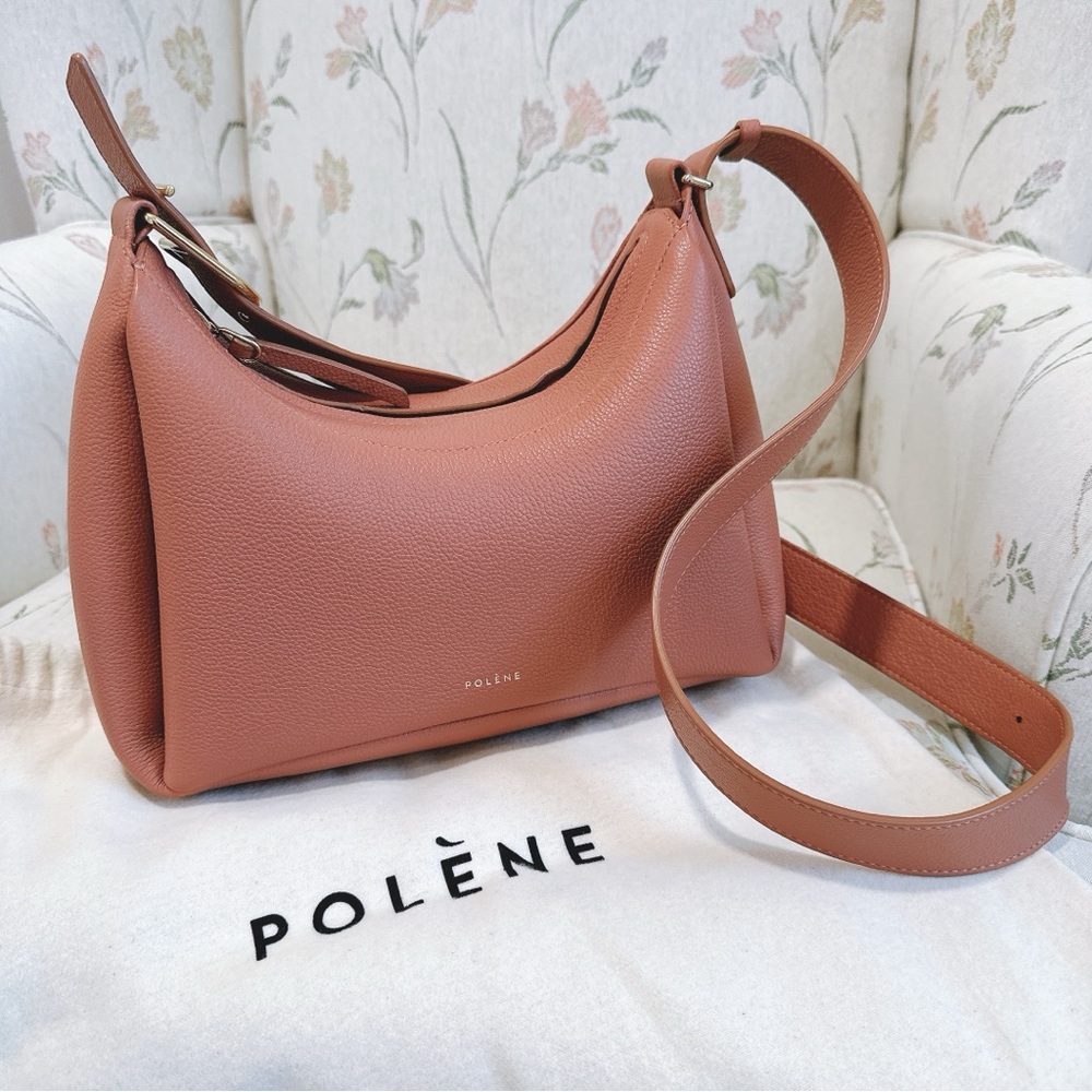 Polène Crossbody Bag in Warm Terracotta